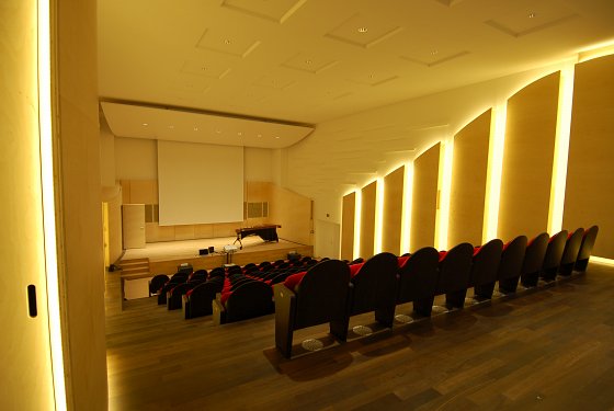 Konzertsaal, Kulturzentrum La Prairie, Stiftung Thiébaud-Frey, Bellmund, 2015/2016